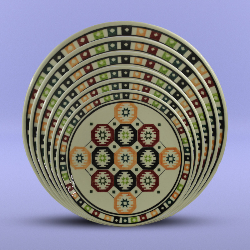 Boşqab Milli Xalça Motivləri